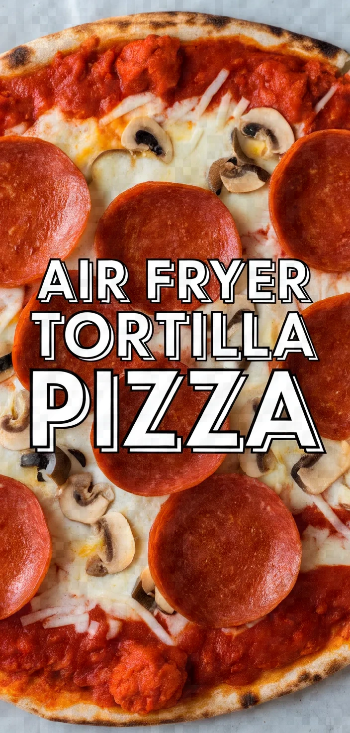 Air Fryer Tortilla Pizza Recipe