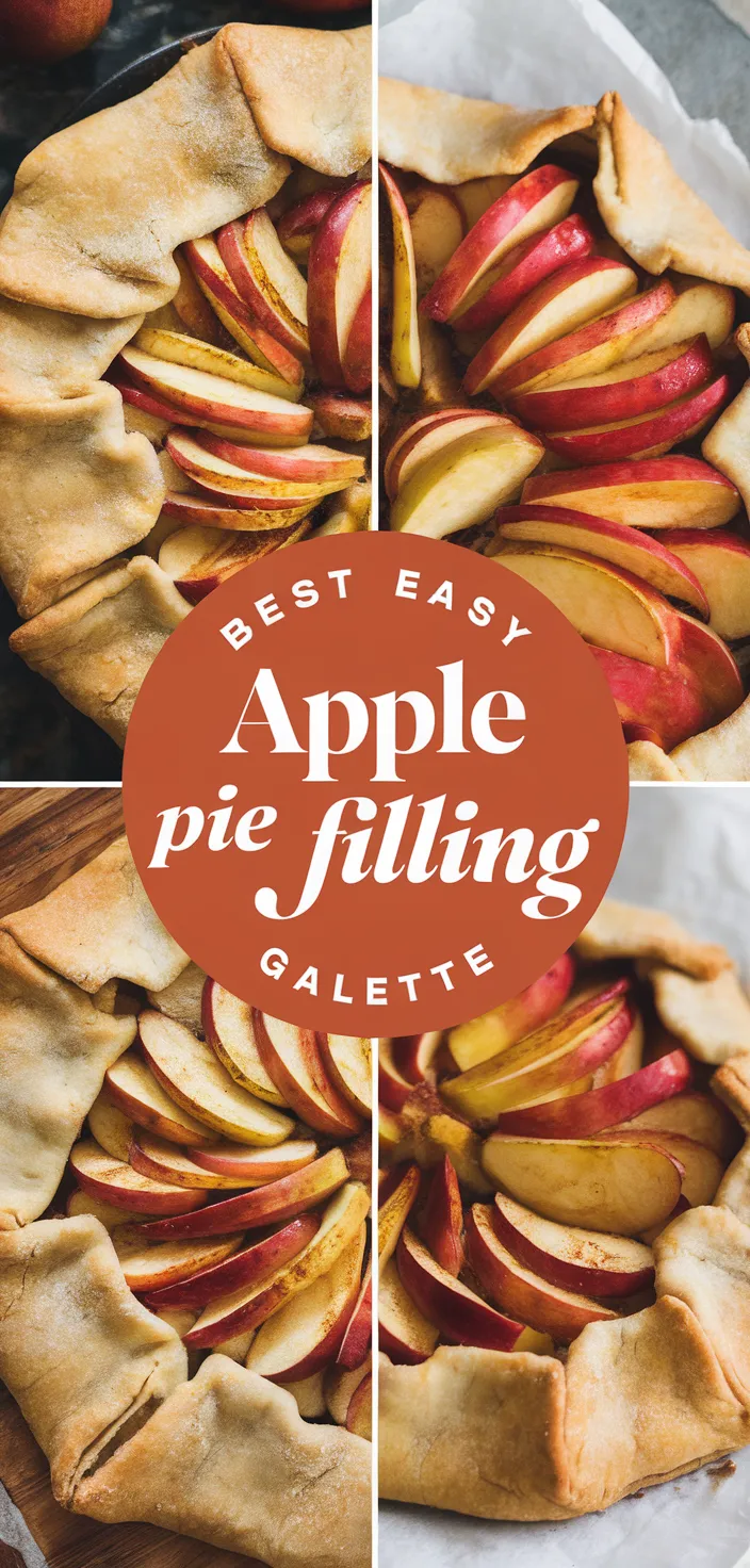 Ingredients photo for Best Easy Apple Pie Filling Galette Recipe