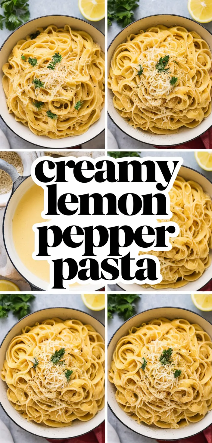 A photo of Creamy Lemon Pepper Pasta Recipe