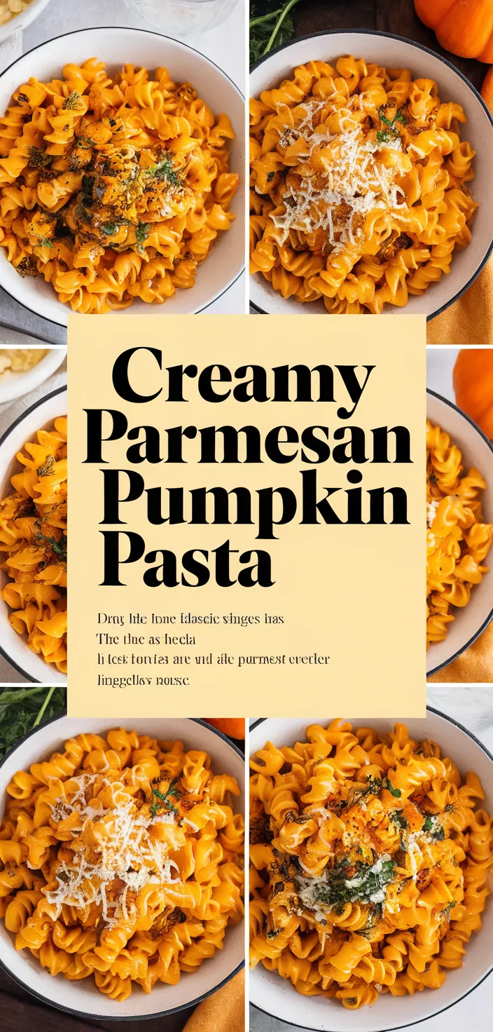 A photo of Creamy Parmesan Pumpkin Pasta Recipe