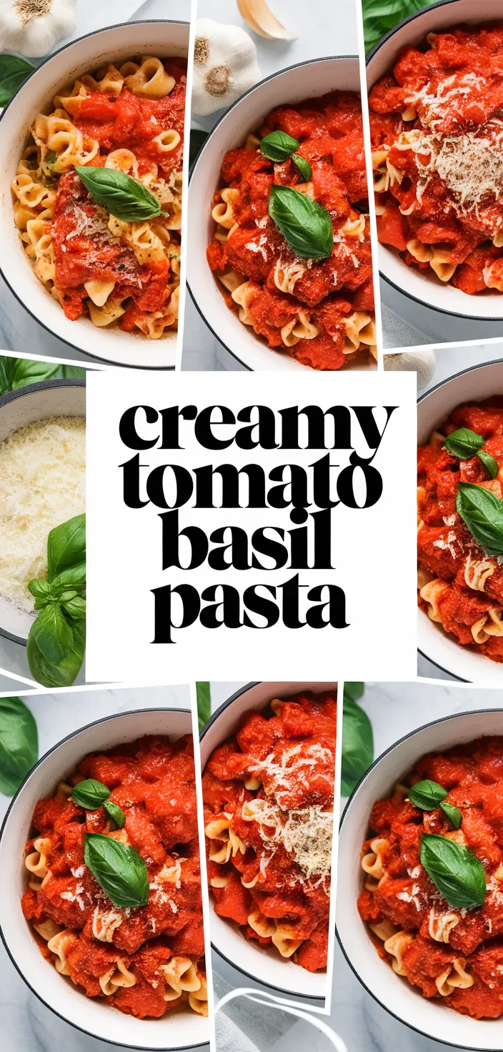 A photo of Creamy Tomato Basil Pasta Recipe