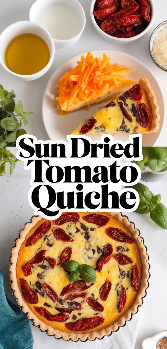 A photo of Sun Dried Tomato Quiche Recipe