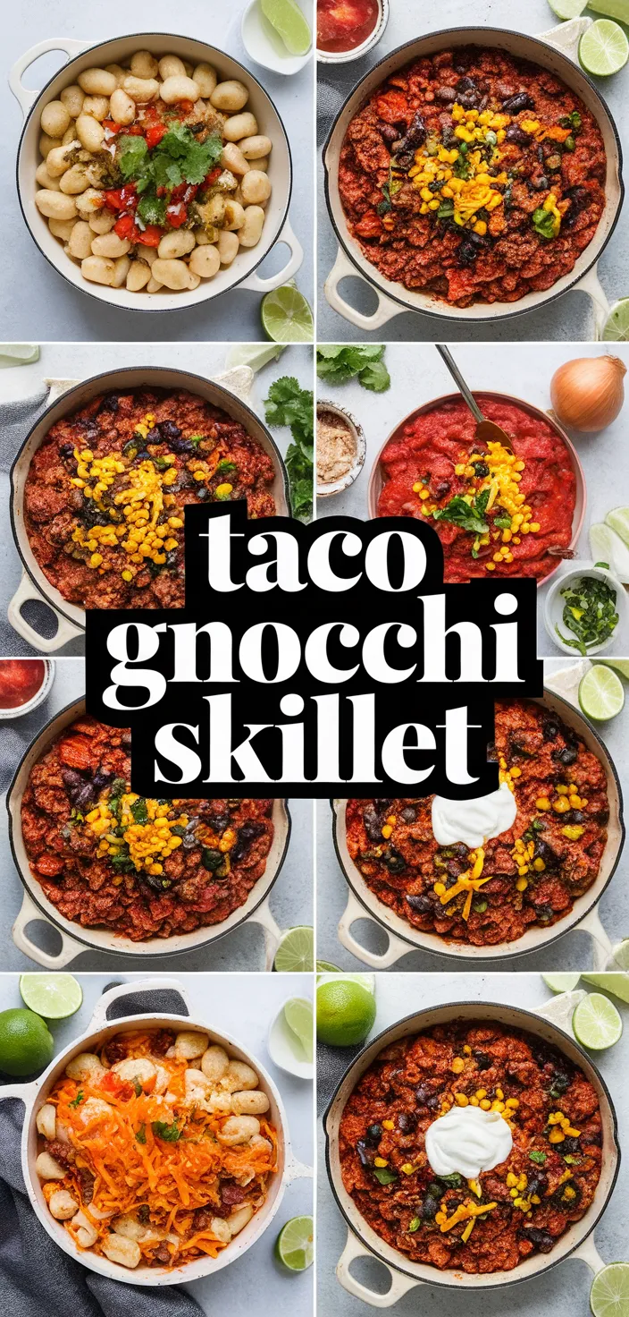 A photo of Taco Gnocchi Skillet Recipe