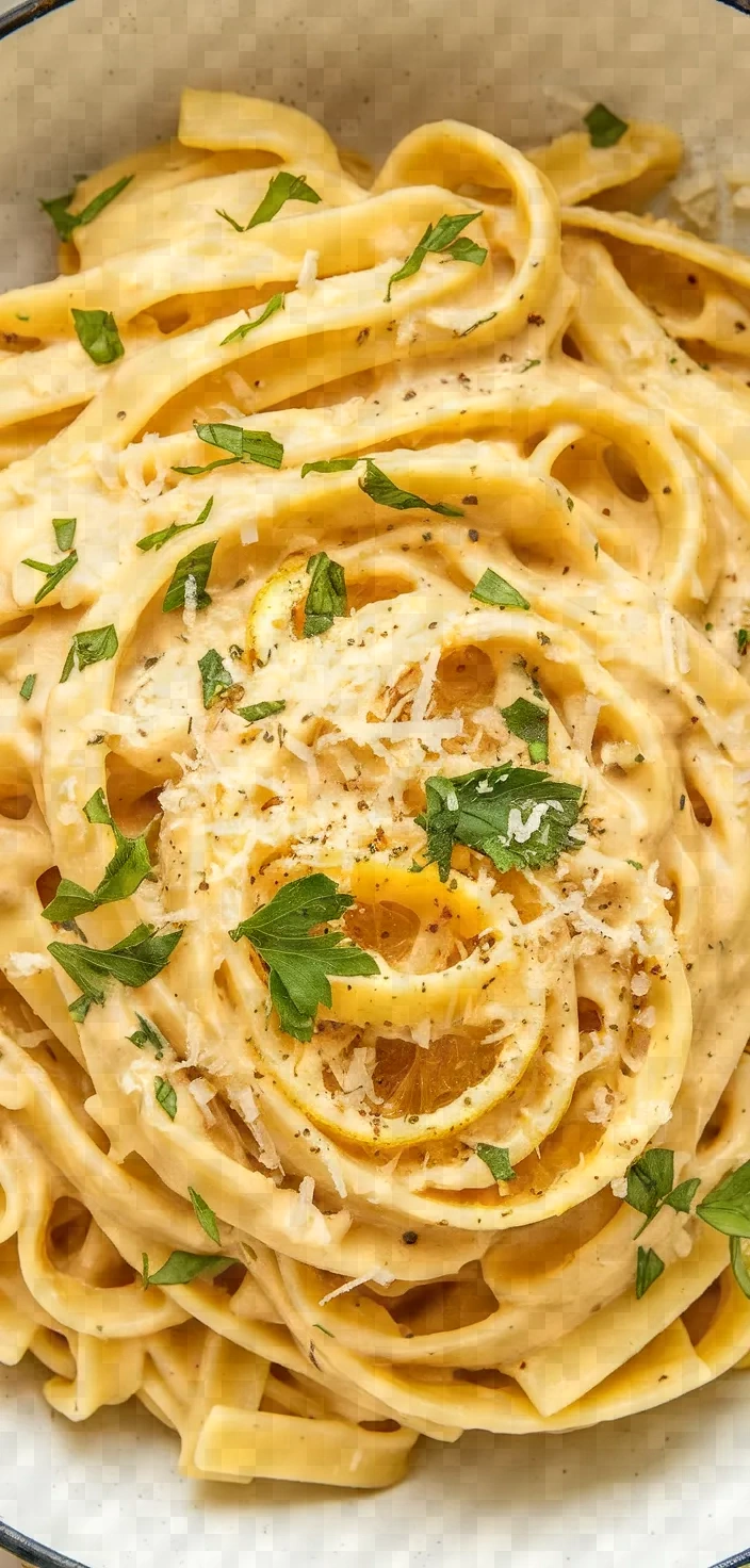 Ingredients photo for Creamy Lemon Pepper Pasta Recipe