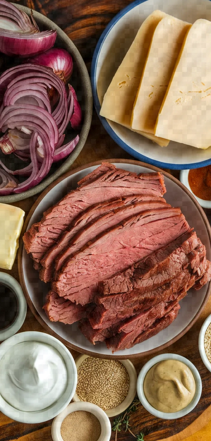 Ingredients photo for French Onion Roast Beef Sliders Recipe