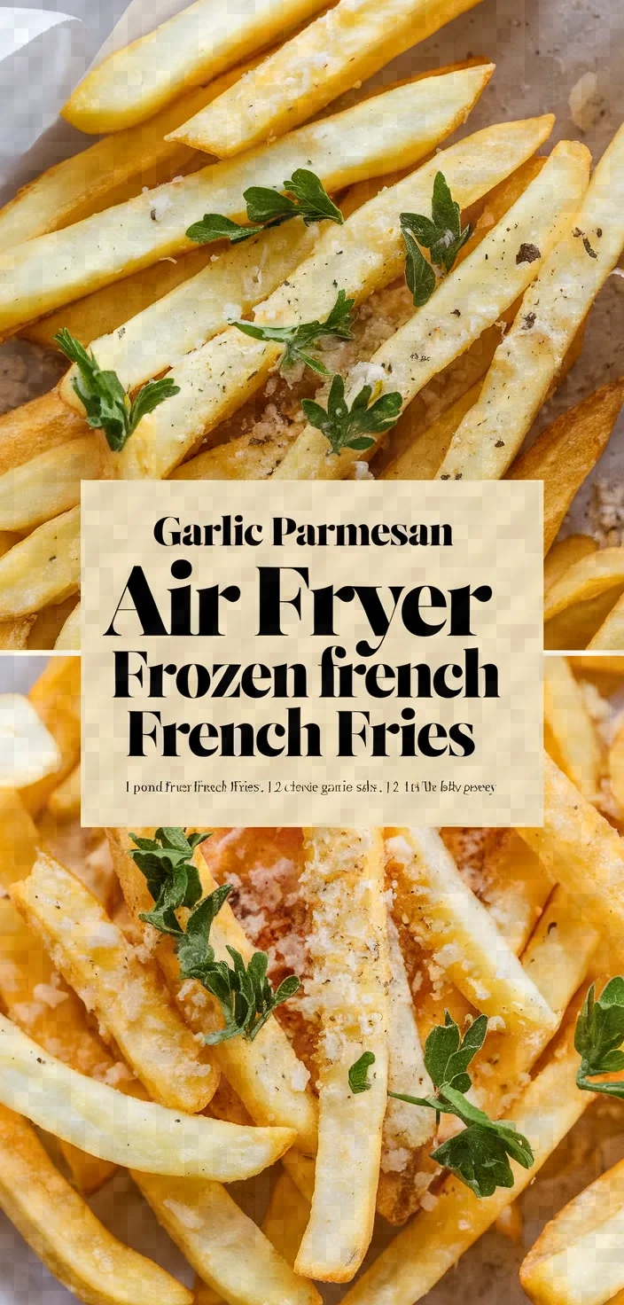 Garlic Parmesan Air Fryer Frozen French Fries Recipe