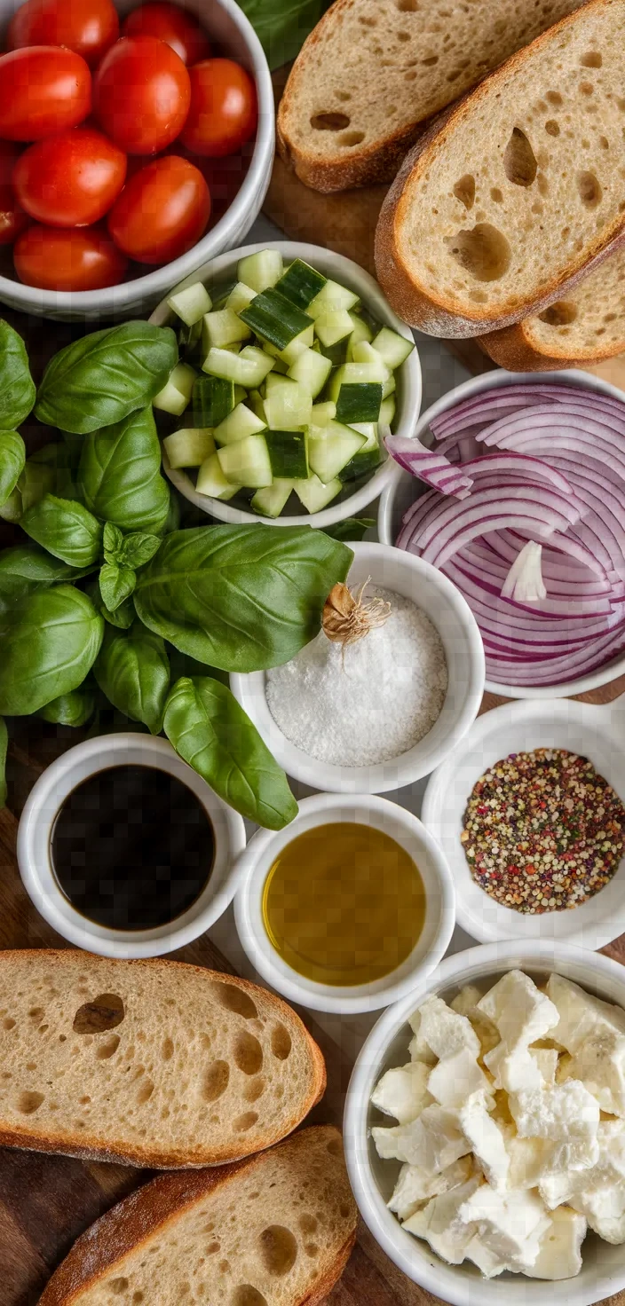 Ingredients photo for Healthy Bruschetta Salad Recipe