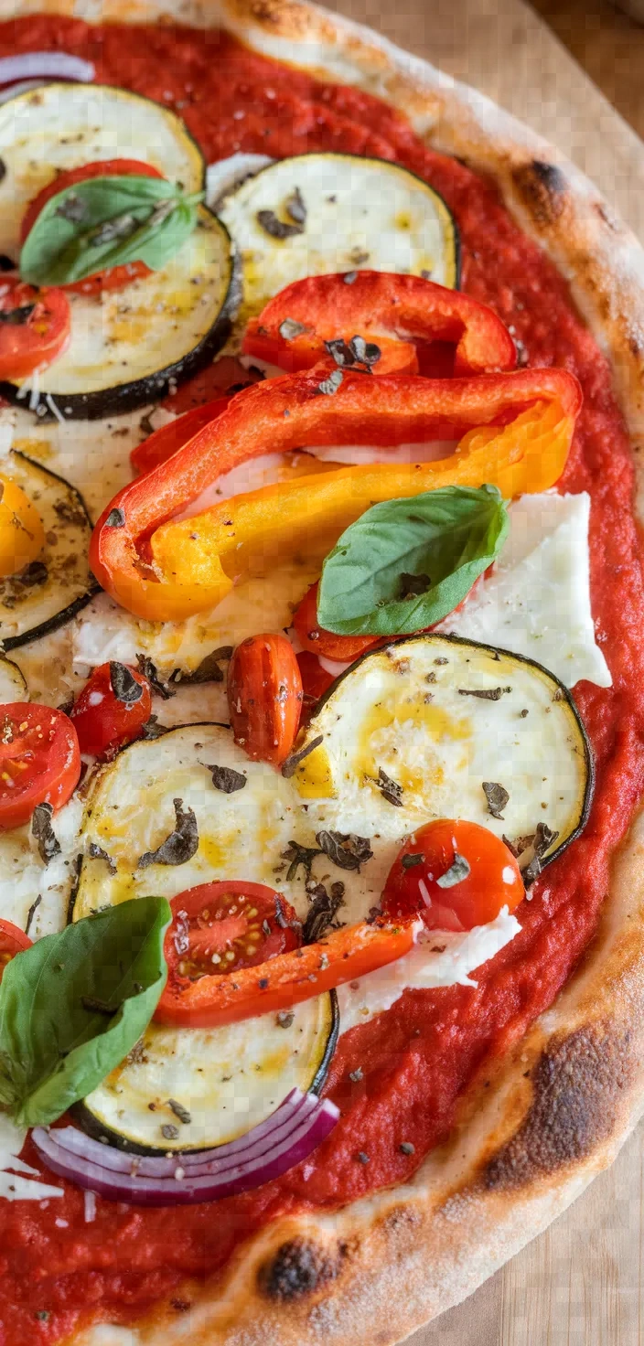 Ingredients photo for Roasted Vegetable Pizza Recipe