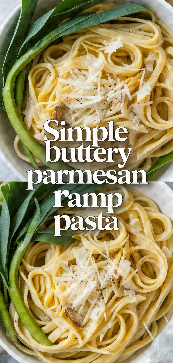 Simple Buttery Parmesan Ramp Pasta Recipe