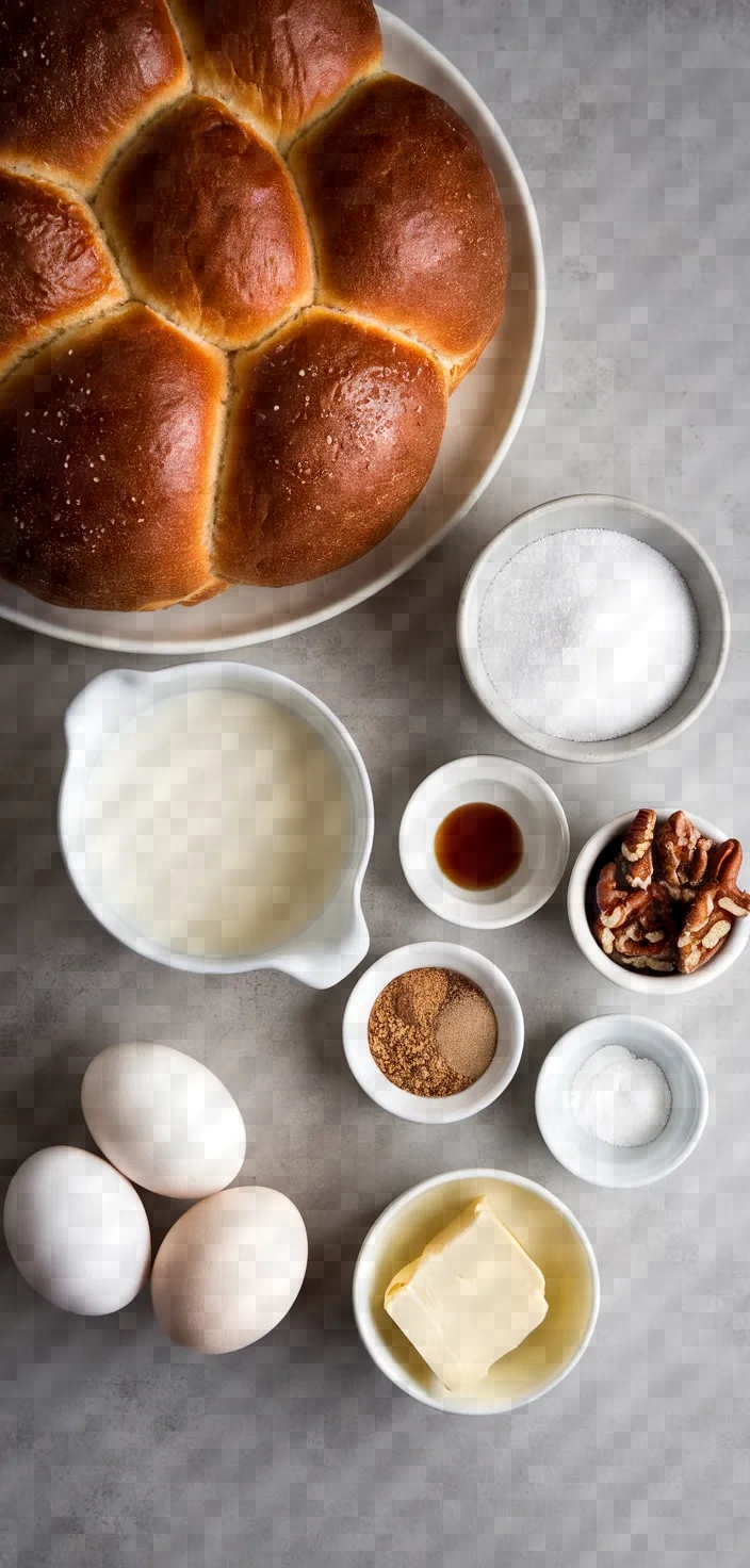 Ingredients photo for Slow Cooker French Toast Casserole Recipe