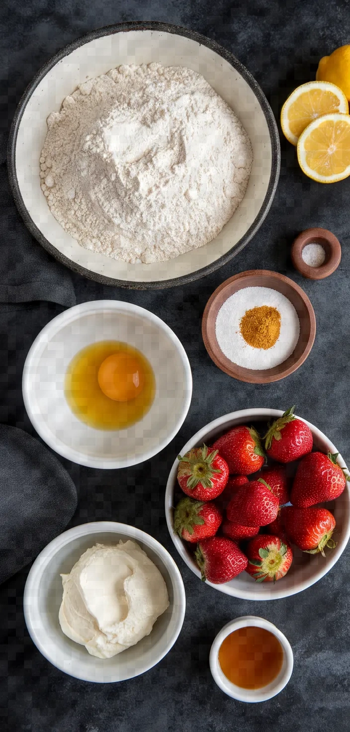 Ingredients photo for Strawberry Tart Recipe