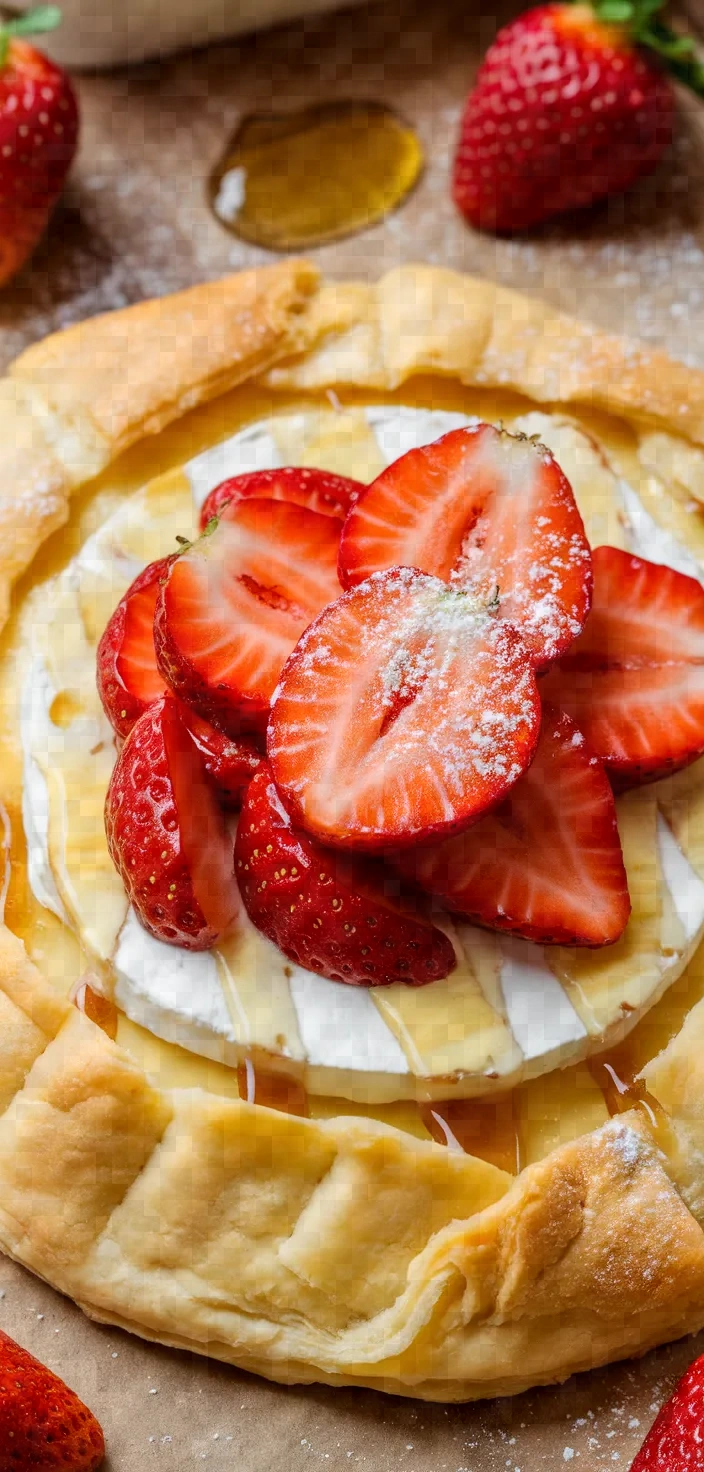 Ingredients photo for Super Easy Mini Strawberry Brie Cream Cheese Galettes Recipe