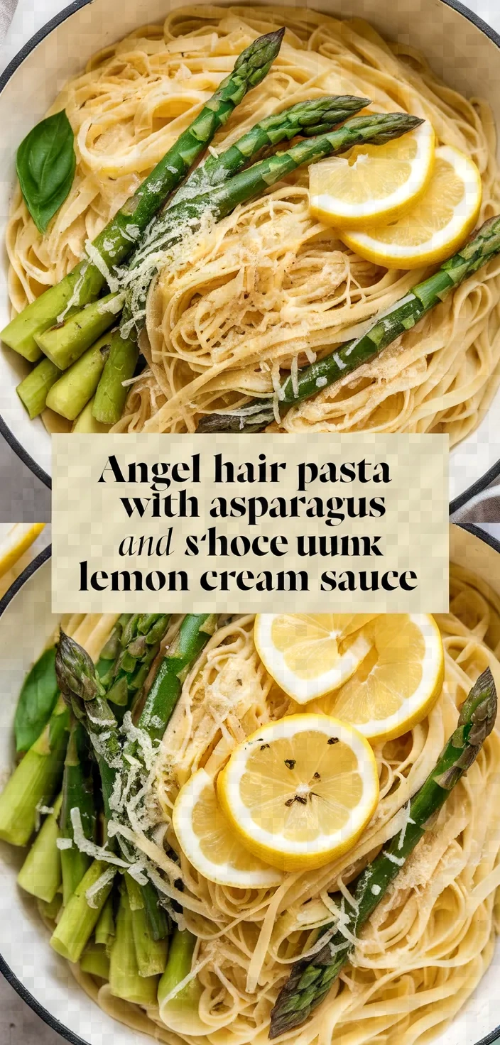 Angel Hair Pasta With Asparagus And Lemon Cream Sauce Recipe