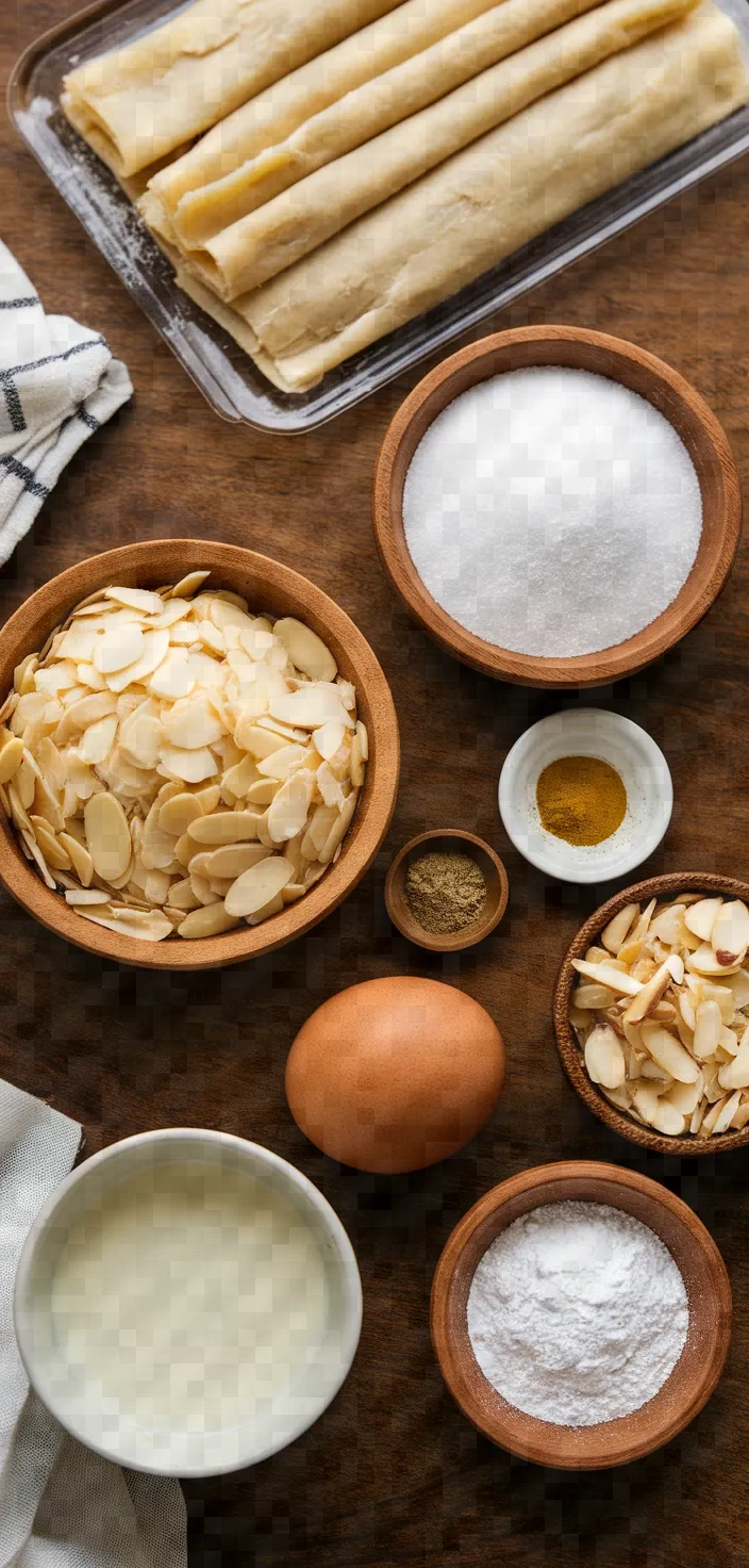 Ingredients photo for Badam Halwa Croissants Indian Style Almond Croissants Recipe