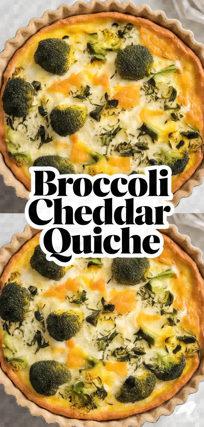 Broccoli Cheddar Quiche Recipe