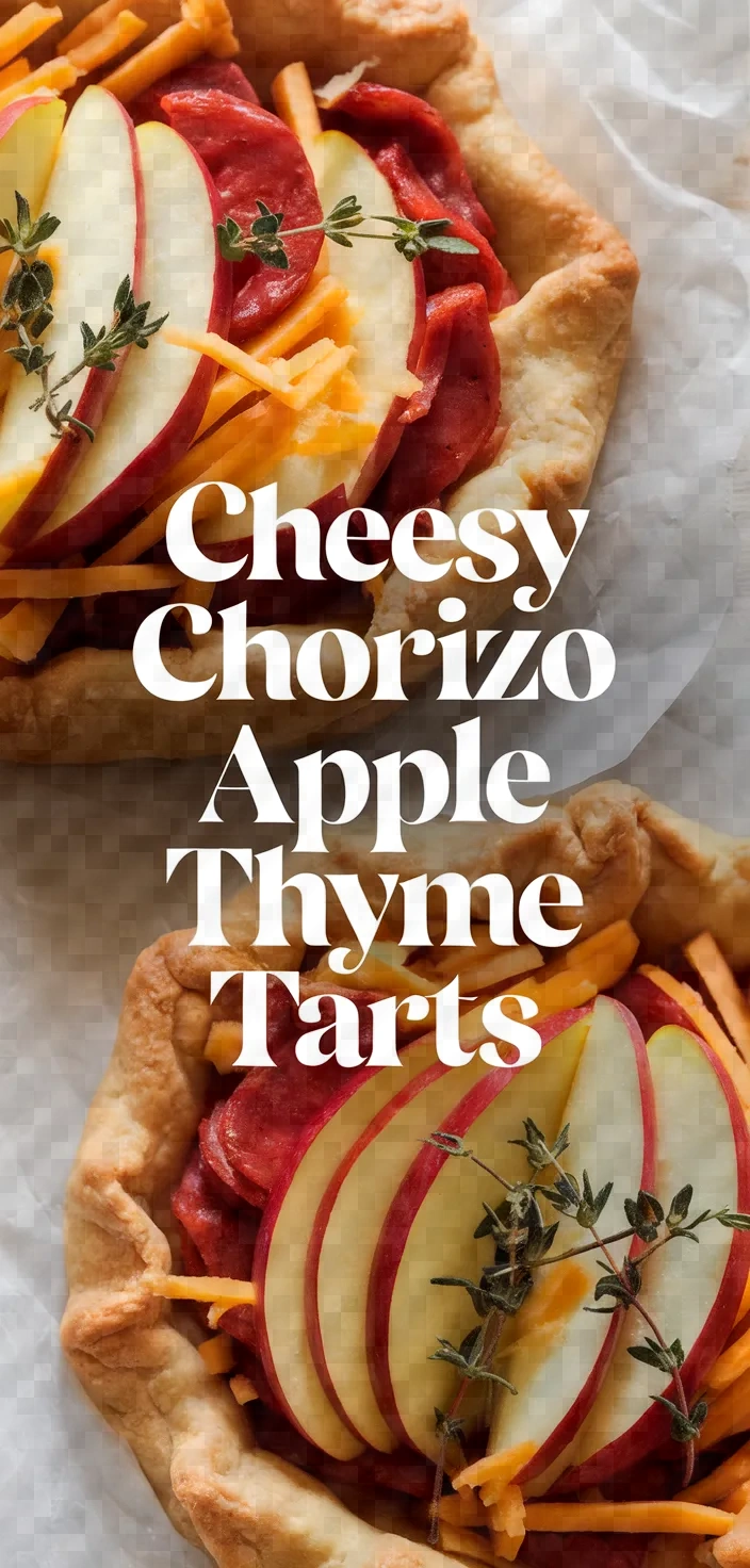 Cheesy Chorizo Apple Thyme Tarts Recipe