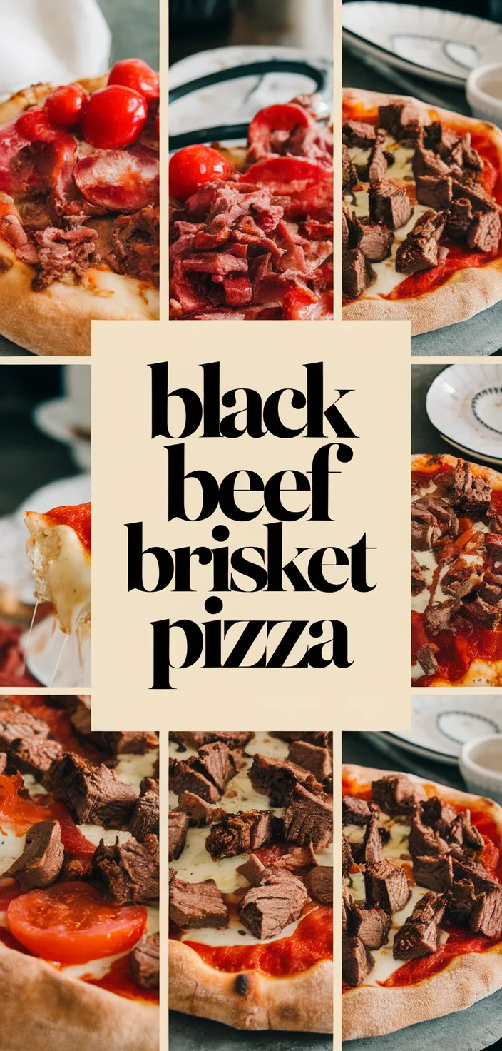 A photo of Black Bark Beef Brisket Pizza Recipe