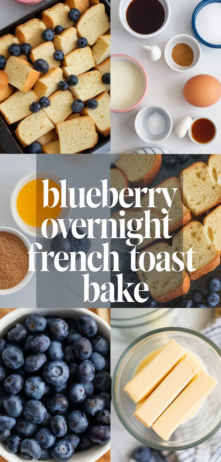 A photo of Blueberry Overnight French Toast Bake Recipe