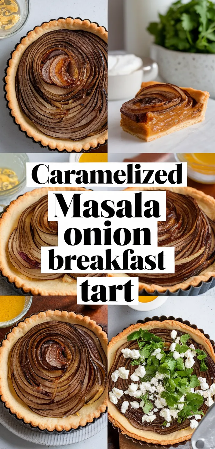 A photo of Caramelized Masala Onion Breakfast Tart Recipe