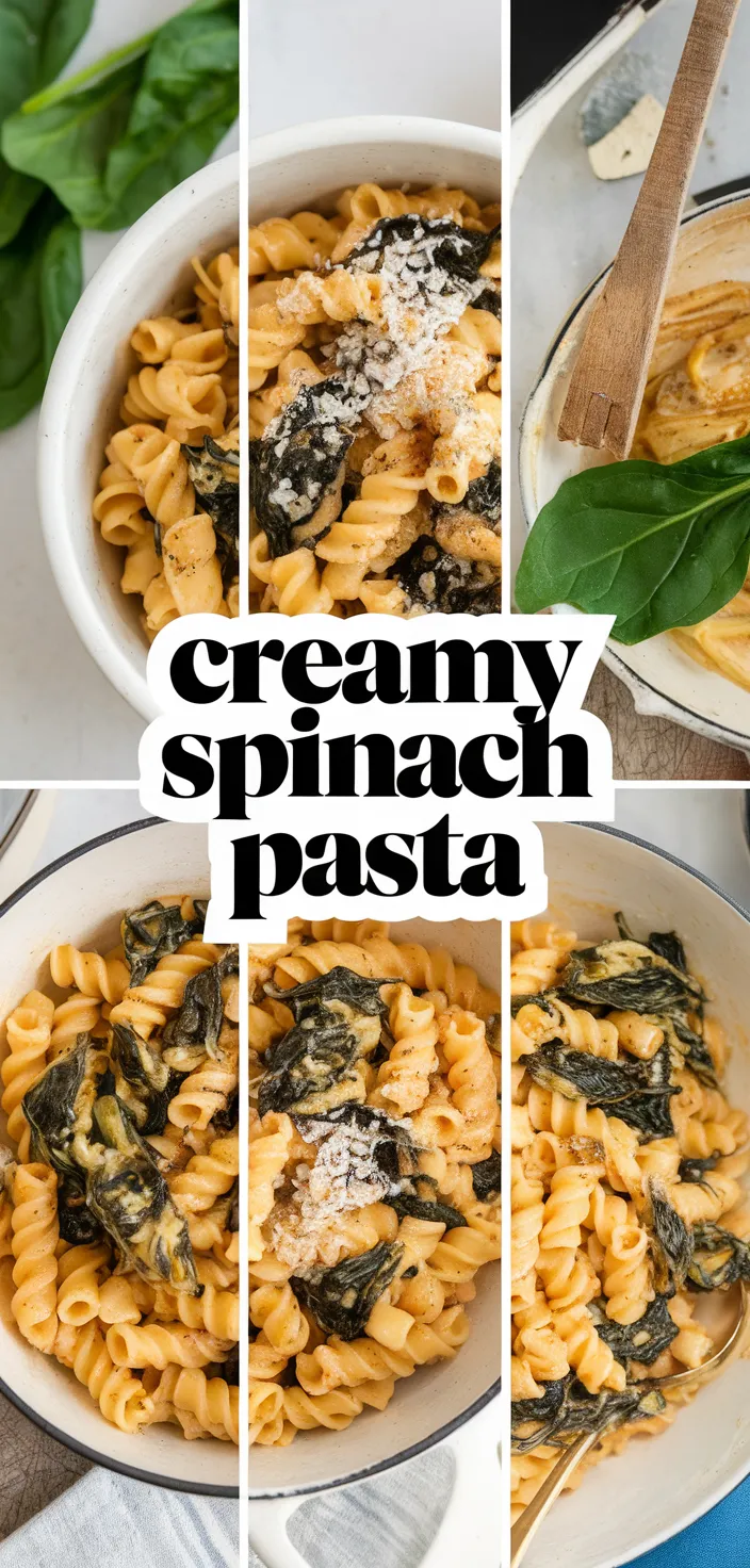 A photo of Creamy Spinach Pasta Recipe