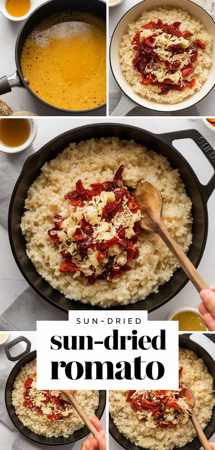 A photo of Creamy Sun Dried Tomato Risotto Recipe