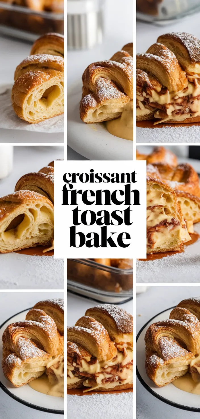 A photo of Croissant French Toast Bake Recipe