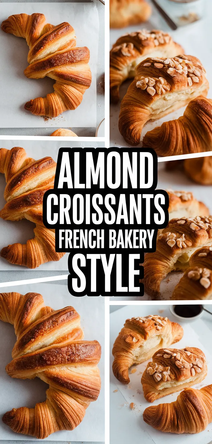 A photo of Easy Almond Croissants French Bakery Style Recipe