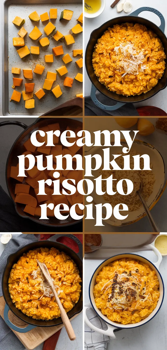 A photo of Easy Creamy Roasted Pumpkin Risotto Recipe