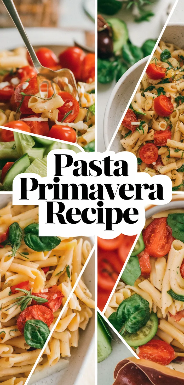 A photo of Easy Pasta Primavera Recipe