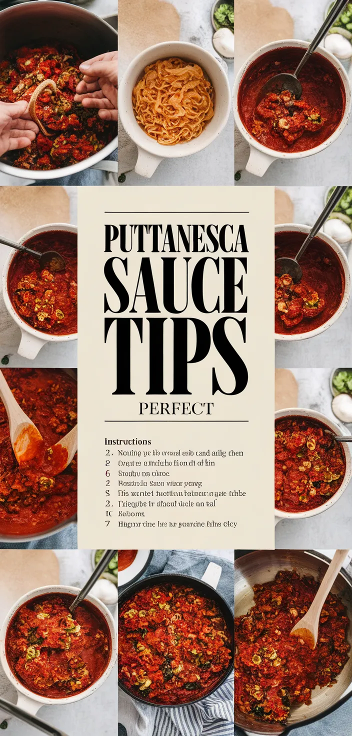 A photo of How To Make Puttanesca Sauce Tips Perfect Puttanesca Pasta Recipe