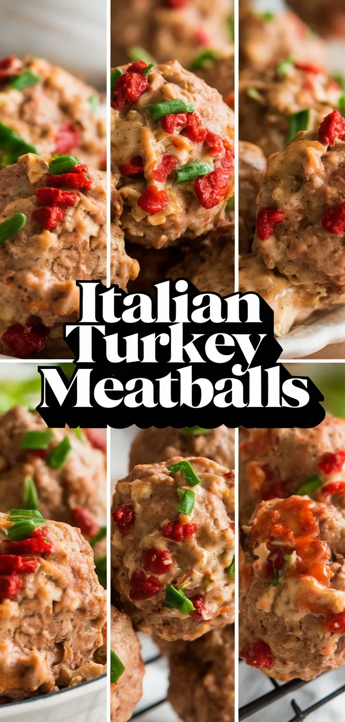 A photo of Italian Baked Turkey Meatballs Recipe