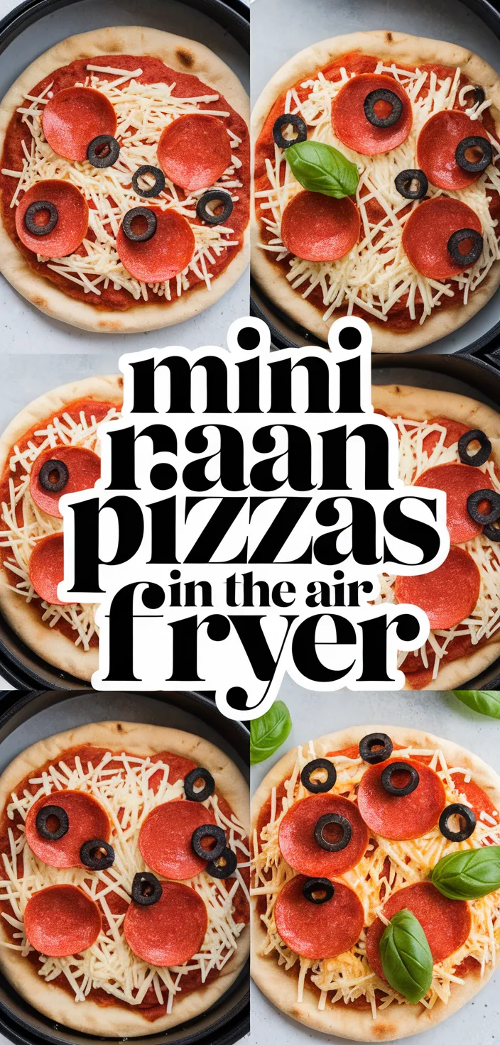 A photo of Mini Naan Pizzas In The Air Fryer Recipe