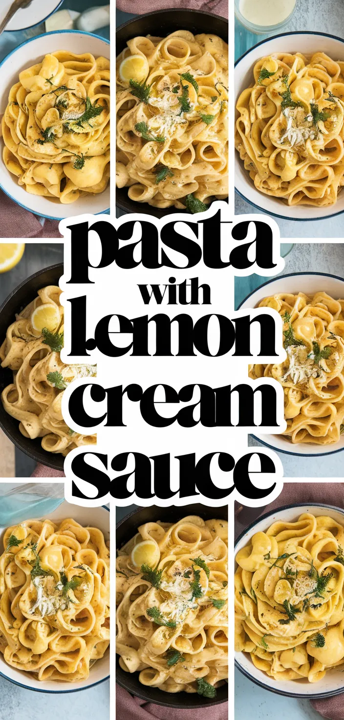 A photo of Pasta With Lemon Cream Sauce Recipe