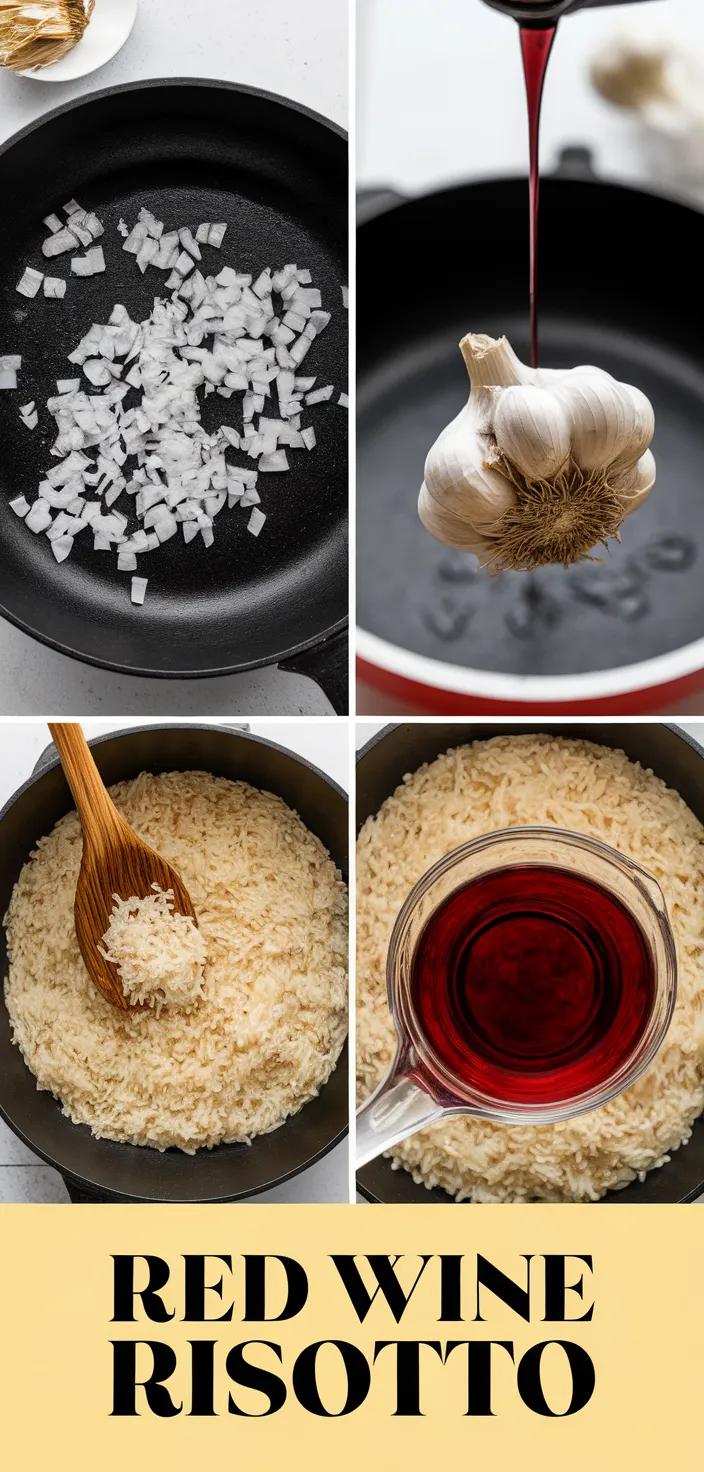 A photo of Red Wine Risotto Recipe