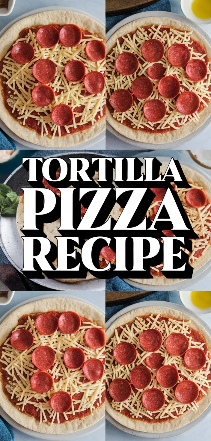 A photo of Tortilla Pizza Recipe