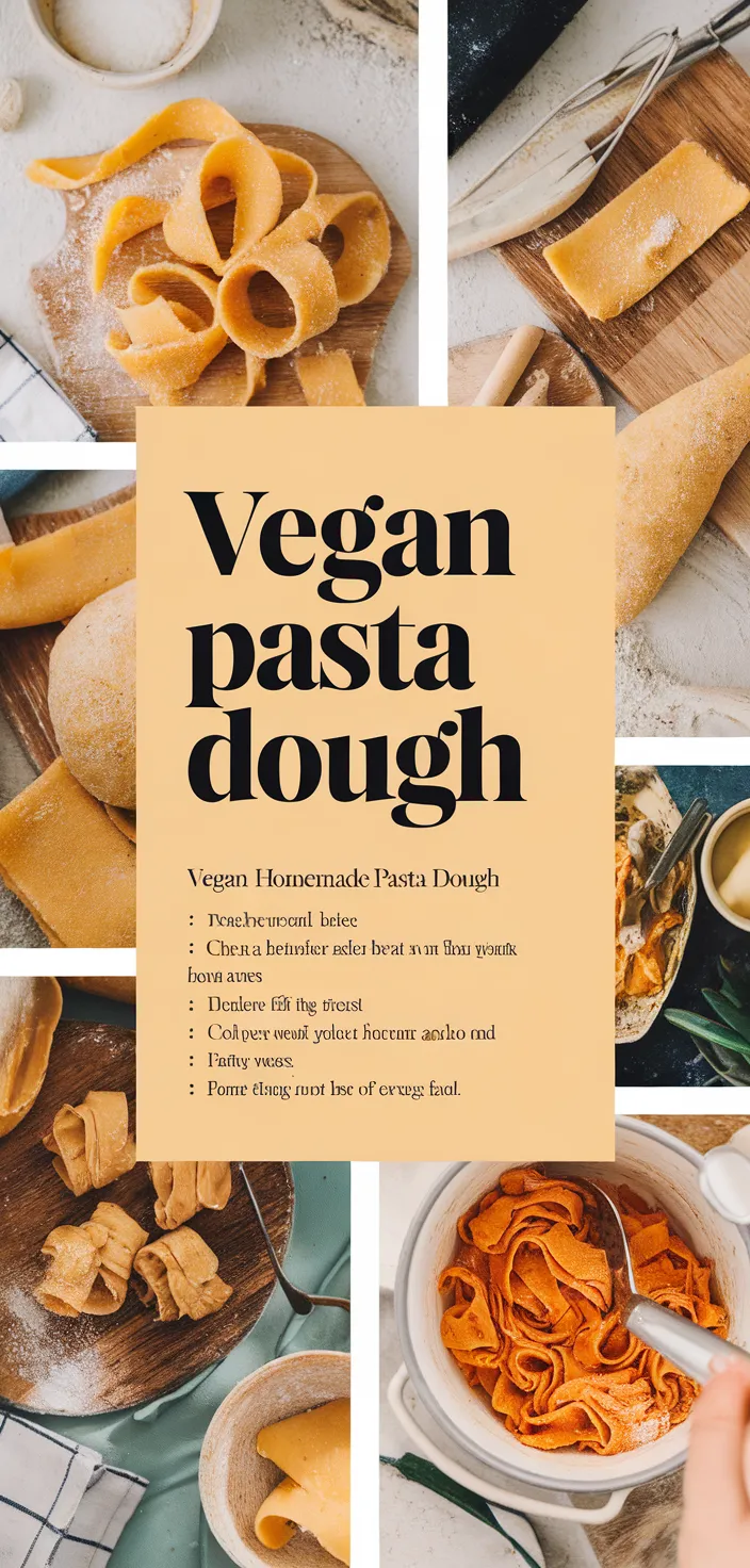 A photo of Vegan Homemade Pasta Dough Recipe