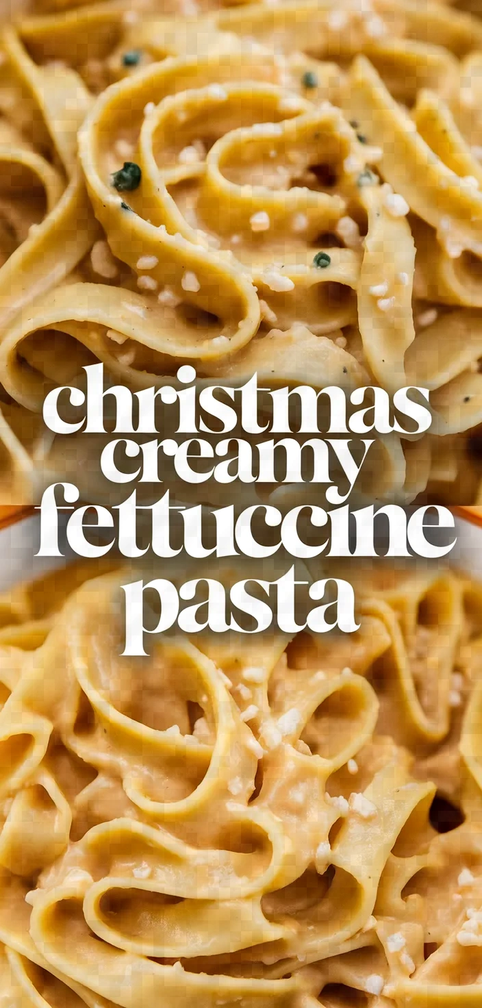 Creamy Christmas Fettuccine Pasta Recipe