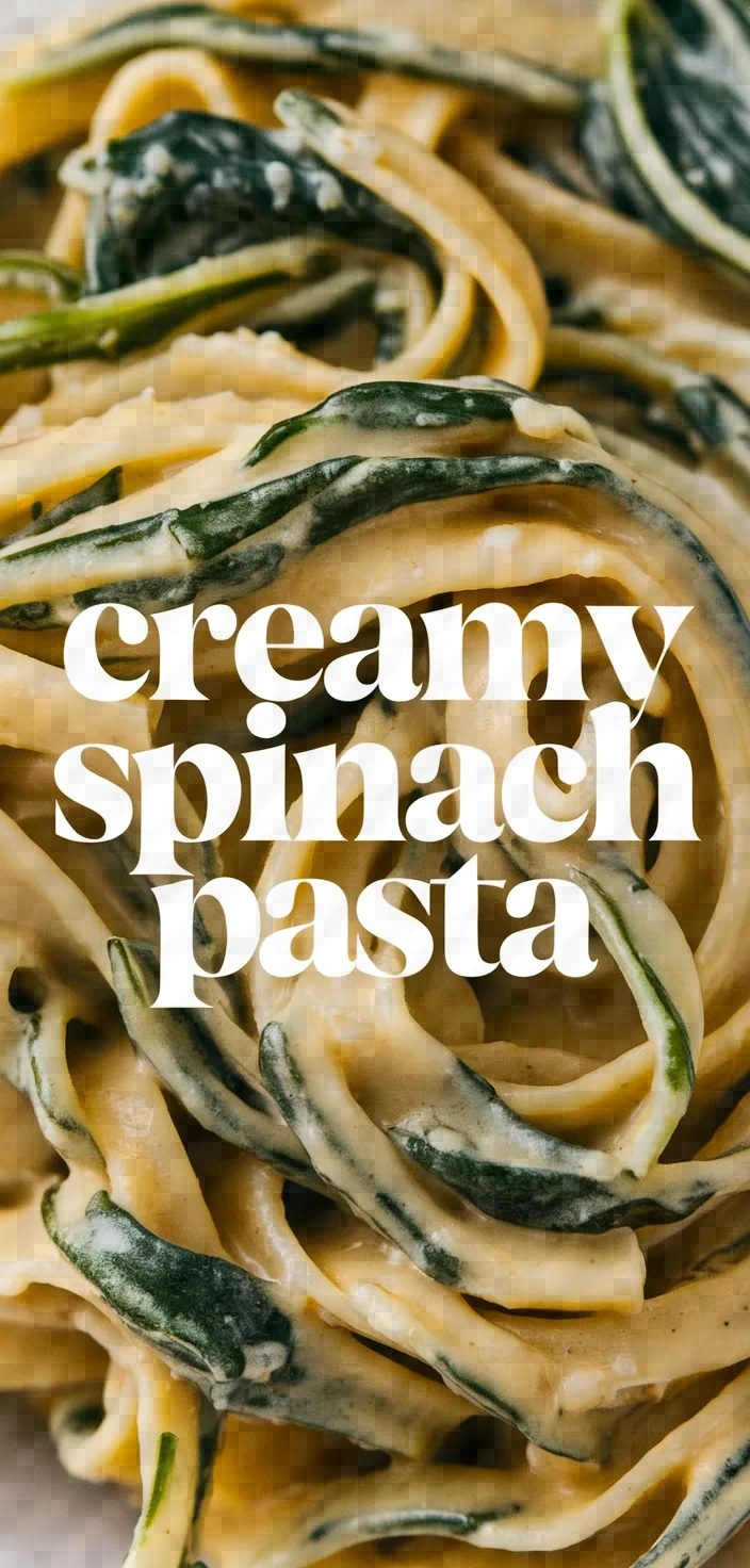 Creamy Spinach Pasta Recipe