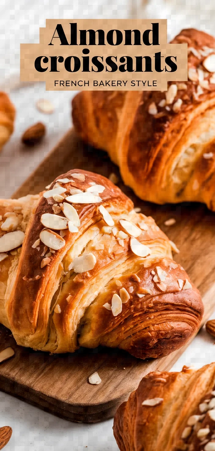 Easy Almond Croissants French Bakery Style Recipe