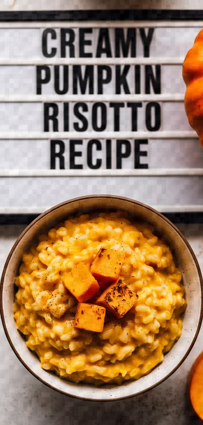 Easy Creamy Roasted Pumpkin Risotto Recipe