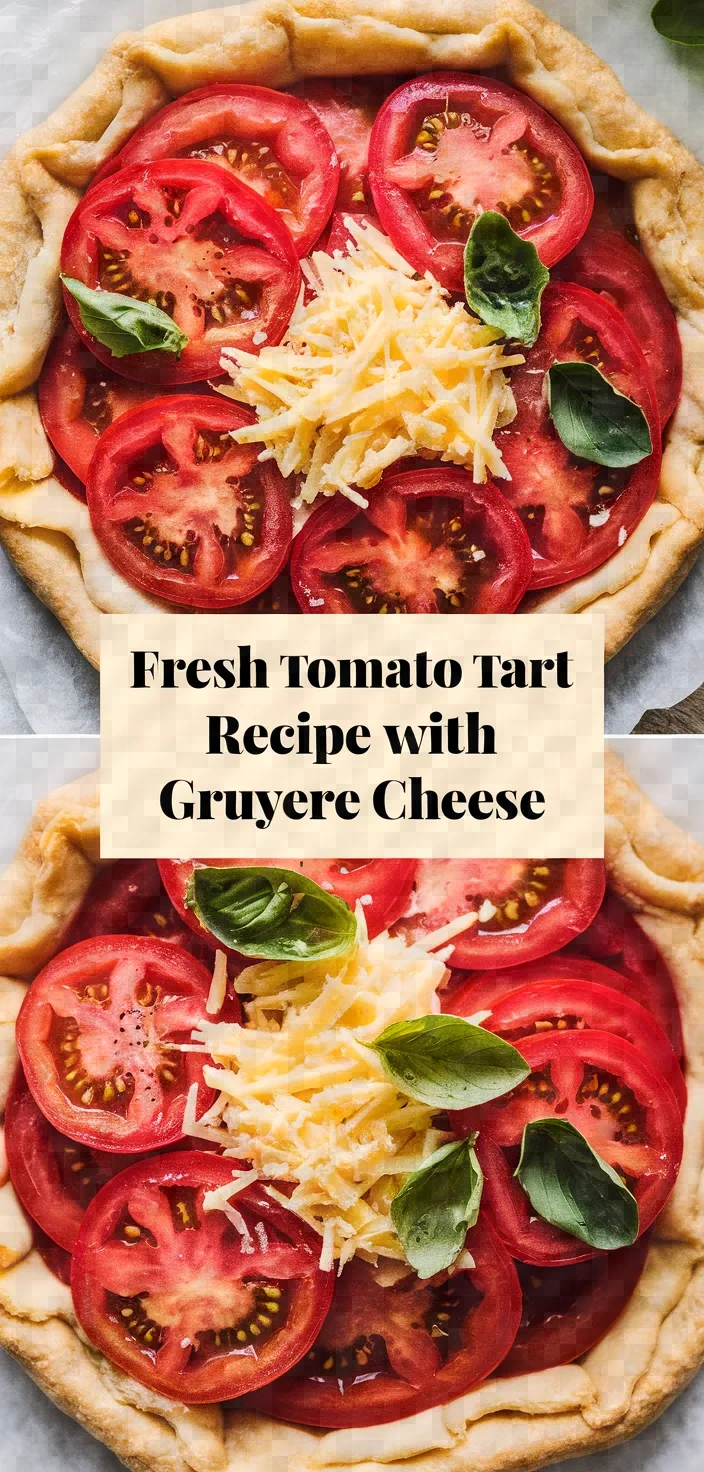 Fresh Tomato Tart Recipe With Gruyere Cheese