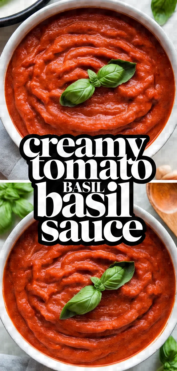 Healthy And Creamy Tomato Basil Pasta Sauce Recipe