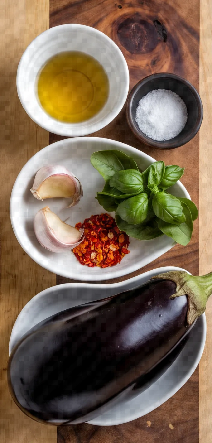 Ingredients photo for Italian Pickled Eggplant Recipe