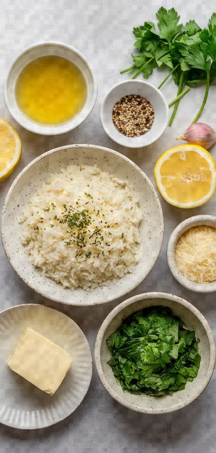 Ingredients photo for Lemony Winter Risotto Recipe