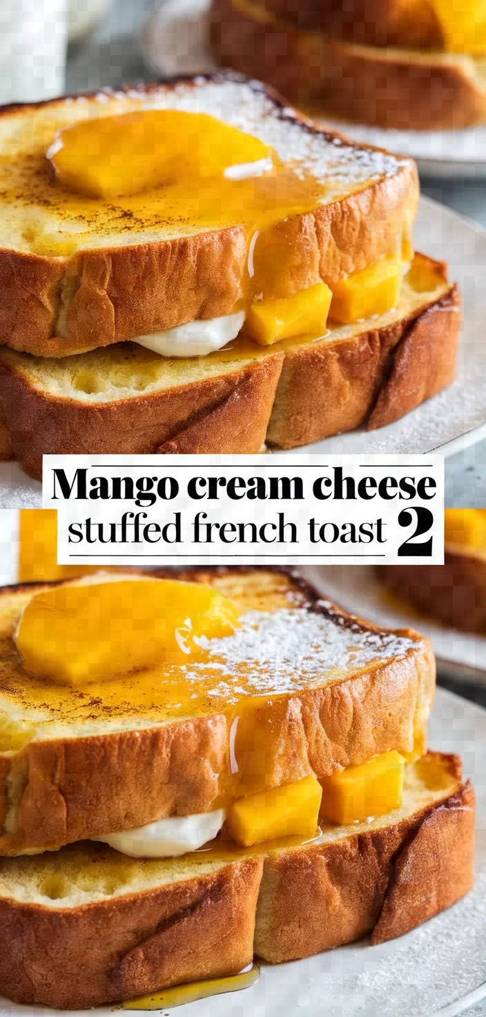 Mango Cream Cheese Stuffed French Toast 2 Recipe