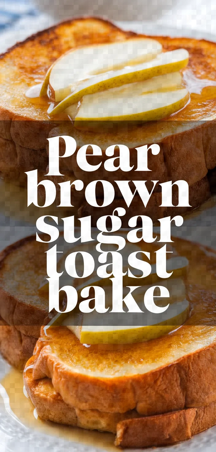 Pear Brown Sugar French Toast Bake Recipe