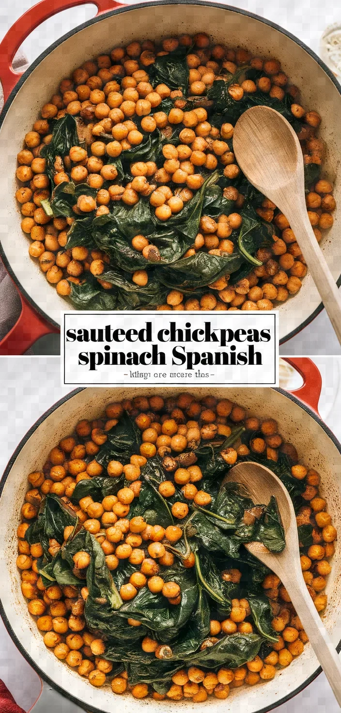 Sauteed Chickpeas Spinach Spanish Recipe