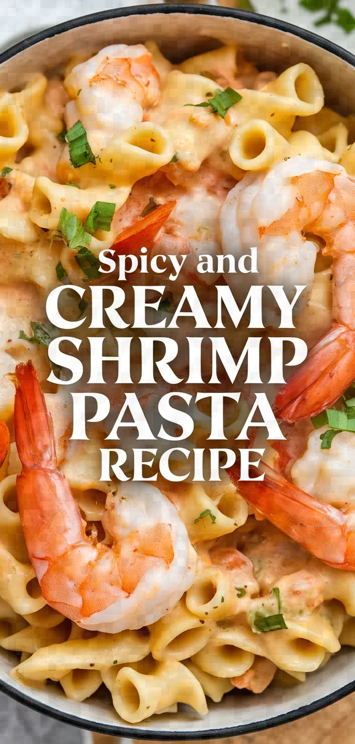 Spicy And Creamy Shrimp Pasta Recipe