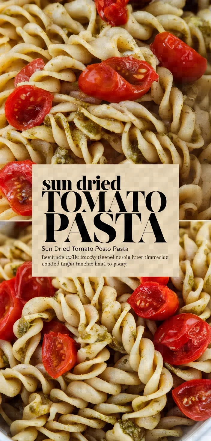 Sun Dried Tomato Pesto Pasta Recipe