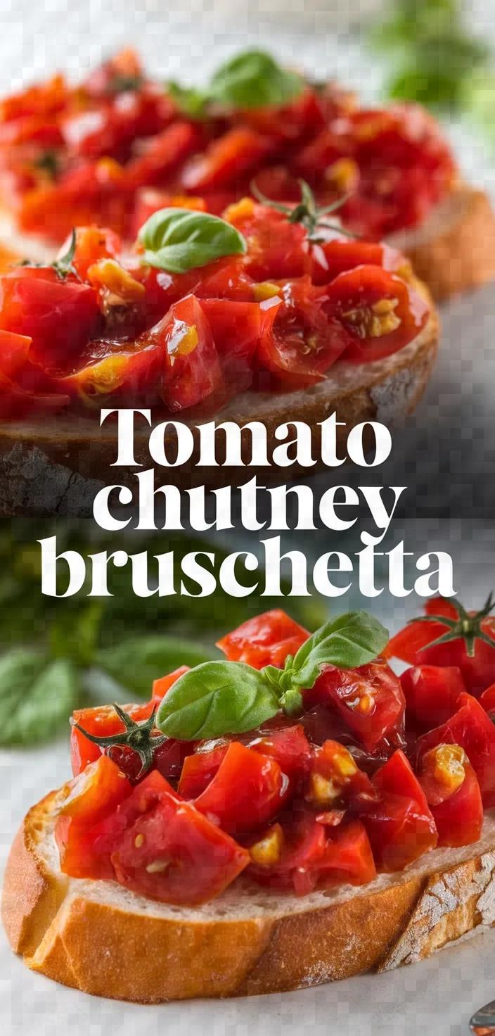 Tomato Chutney Bruschetta Recipe